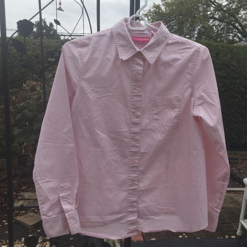 Liz Lange Maternity Long Sleeve Button Shirt top